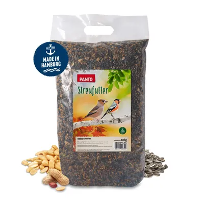 Produktbild von PANTO Streufutter 10kg - Wildvogelfutter mit Nüssen und Kernen