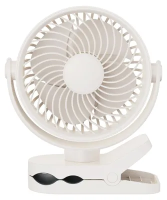 Productafbeelding van INF 3-in-1 Oplaadbare Clipventilator — Borstelloze Motor, 4 Snelheden, 2000mAh Batterij, 360° Rotatie Wit