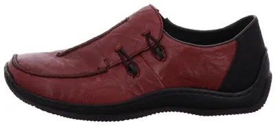 Immagine prodotto di Rieker donna scarpe slip-on in vera pelle rosso combi, Donna:38 EU