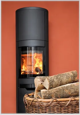 Produktbild von Wallario Wandbild Kamin Romantik, Größe: 70,30 x 100,30 cm, Poster mit weißem Kunststoffrahmen