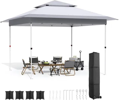 Produktbild von Pavillon – Gartenpavillon – Partyzelt – Gartenzelt – Pop-up-System – mit 4 Moskitonetzen als Seitenteile