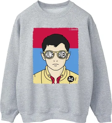 Produktbild von Netflix - " Education" Sweatshirt für Herren BI44292 (S) (Grau)