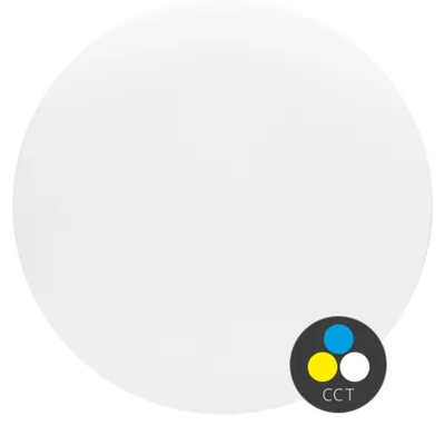 Image de Plafonnier LED Ecolite, rond, 18 W, 1 470 lm, température de couleur, indice de protection IP44, blanc, WCLR-18W/CCT