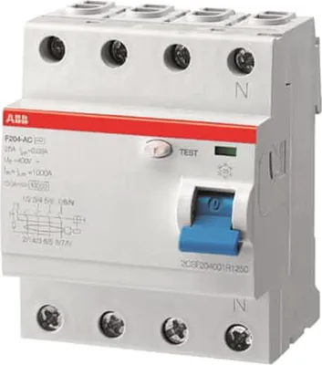 Produktbild von FI-Schalter Typ A 63A/4pol/100mA  F204 A S-63/0.1 T, 1 Stk.