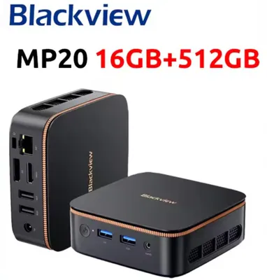 Produktbild von Blackview MP20 Mini PC AMD Ryzen 3 3300U 16 GB RAM 512 GB M.2 SSD Win11