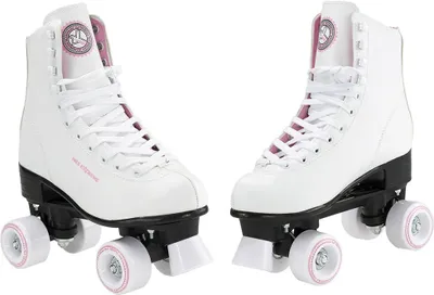 Produktbild von Nils Extreme Rollschuhe für Kinder Mädchen und Jungen - Quad Roller ABEC7 Lager – Disco Skates - Rollerskates Größenverstellbar