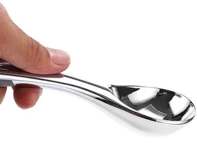 Obrázek produktu pro Lopata na led, antistatická povrchová úprava, gumová rukojeť, 19 cm, černá