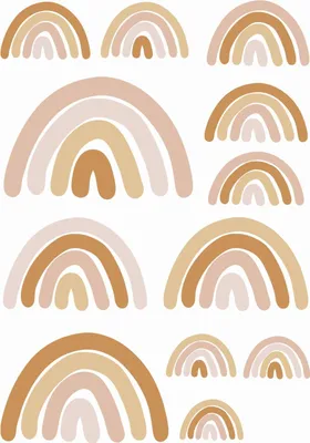 Produktbild von ESTAhome Wandtattoo Regenbogen Terrakottarosa 47.5 x 66 cm