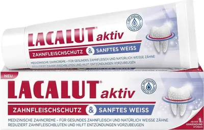 Produktbild von Lacalut aktiv Zahnfleischschutz & sanftes Weiß 75 ml