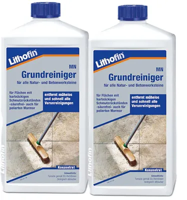 Produktbild von Lithofin MN Grundreiniger für Natursteine 2 x 1 Liter