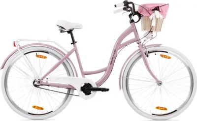 Produktbild von Goetze Style 28 Zoll City Bike, 18 Zoll Stahl Tiefeinsteiger, 3-Gang Shimano Nexus, Rücktrittbremse & V-Brake , LED-Beleuchtung, Rattankorb