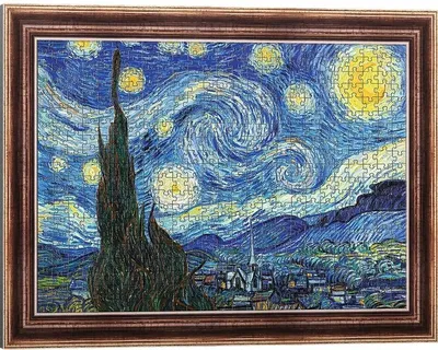 Produktbild von TREFL Puzzle 500 Teile - Sternennacht, Vincent van Gogh 37544