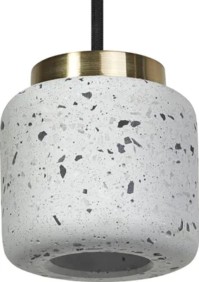 Zdjęcie produktu dla Dekoracyjna lampa wisząca OSRAM Decor Terrazzo z kloszem z lastryko, 100 mm, z trzonkiem GU10, biała