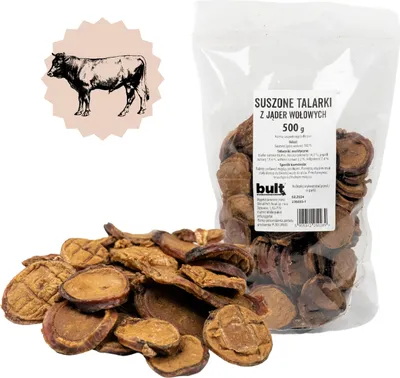 Image de Testicules de taureau à mâcher Pour chiens Testicules de bœuf séchés friandise 100% bœuf 500g