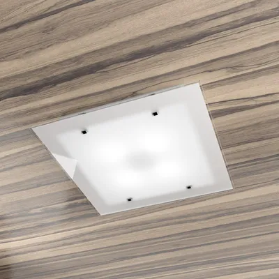 Obrázek produktu pro Moderní nástěnné svítidlo Brick Metal White Satin Glass 4 světla E27 49Cm