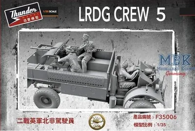 Imagen del producto de THUNDER MODELS THMF35006: Set de figuras de tripulación para vehículos LRDG (5 figuras)