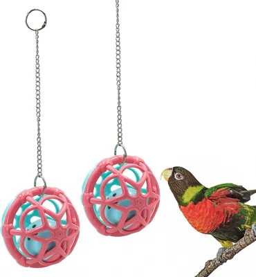 Produktbild von 2 Stück Vogelglocken Vogelspielzeug 10cm Durchmesser Wellensittich Spielzeug Vogelkäfig Zubehör Wellensittich Zubehör für Vögel Nymphensittiche Sittiche kleine und mittelgroße Vögel (10cm)