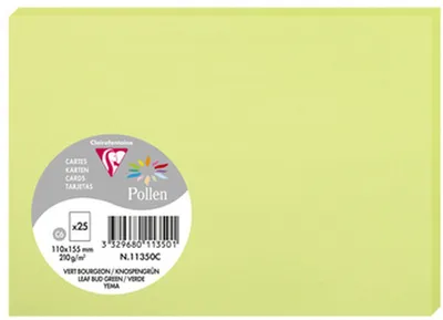 Obrázek produktu pro Pyl podle Clairefontaine Karte C6, knospengrn