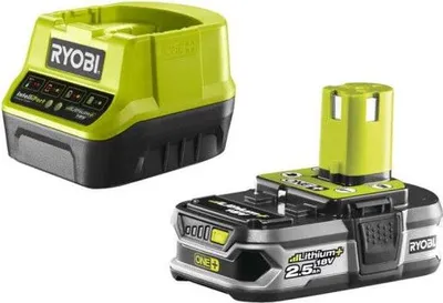 Zdjęcie produktu dla Akumulator litowy RYOBI ONE+ 18 V, 2,5 Ah, szybka ładowarka 2,0 A, RC18120-125
