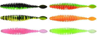 Produktbild von Quantum Magic Trout T-Worm 6,5cm 1g P-Tail Käse - 6 Forellenköder, Farbe:neon pink