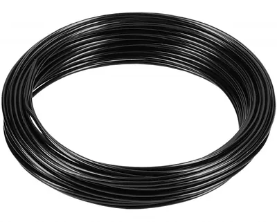Produktbild von 10 Meter Basteldraht 2mm, Schmuckdraht Aludraht Dekodraht Aluminiumdraht rostfreier Draht in Schwarz