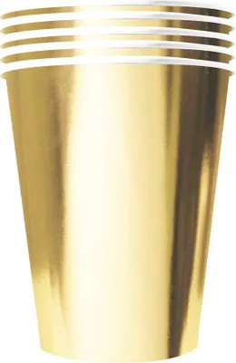 Immagine prodotto di Bicchieri di carta 500ml oro 20 pz.  $