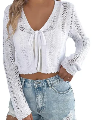 Productafbeelding van Dames Gebreide Cardigan met Lange Mouwen