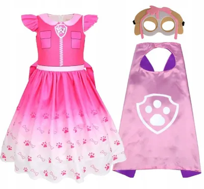 Produktbild von Hopki Skye Paw Patrol Kostüm Kleid Umhang Größe 146/152
