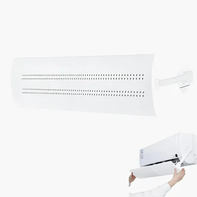 Produktbild von Klimaanlagen Windabweiser klappbar 108x18 cm,einstellbares Leitblech für Wandgeräte, Anti-Direktwind Design Klimaanlage Deflektor