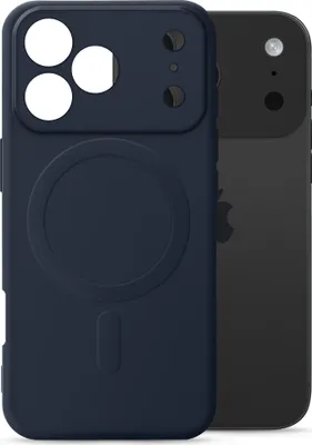 Imagen del producto de Funda protectora "My Style" compatible con MagSafe para iPhone 17 Pro, color azul medianoche