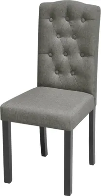 Produktbild von vidaXL Esszimmerstühle 4 Stk. Grau Stoff