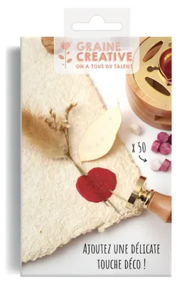 Produktbild von Graine Creative Siegelwachs Set - kreative Herz Stempel für Briefe und Karten