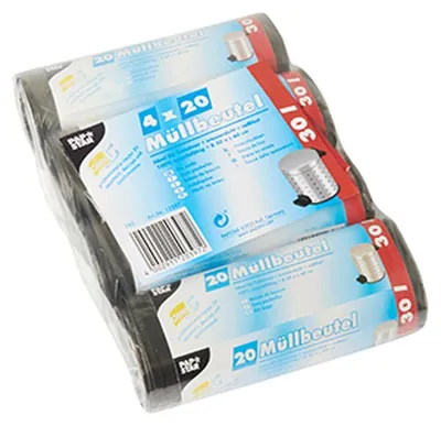 Obrázek produktu pro Papstar 12397, 30 l, Šedá, 600 mm, 500 mm, 9,71 g, 4 kusů