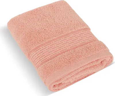 Zdjęcie produktu dla Ręcznik frotte 50 x 100 cm w paski 450 g łososiowy