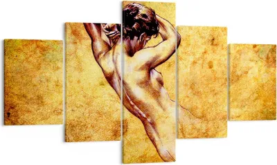Produktbild von Bild auf Leinwand - Leinwandbild - Weibliches Modell Körper posiert - 125x70cm - Wand Bild - Wanddeko - Leinwanddruck - Bilder - Kunstdruck - Leinwand bilder - Wandkunst - EA125x70-0520