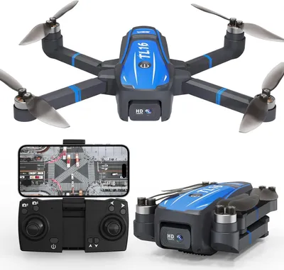 Zdjęcie produktu dla Dron z Kamerą 1080P TL16 FPV Składany RC Zdalnie Sterowany HD