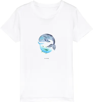 Produktbild von Mr. & Mrs. Panda Kleinkinder T-Shirt Walfisch Thunfisch 12-14 Jahre (152/164) - Weiß - Geschenk, Kinder Baumwollshirt, Tunfisch, Witz, Teenager, Wahl, Jungen, Wal