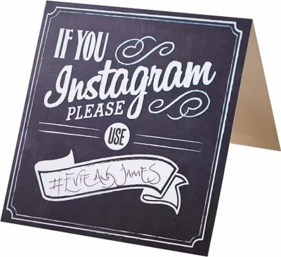 Produktbild von Vintage Dream If You Insta Hinweiskarte