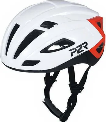Produktbild von P2R Rodeo White/Black/Red Shine 58-61 Fahrradhelm