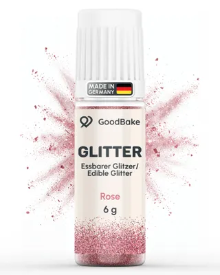 Produktbild von GoodBake Essbarer Glitzer Rosa 6g – Tortendeko, Backdekoration, Cupcakes & Gebäck verzieren