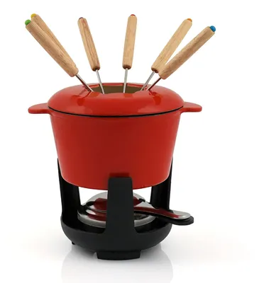Zdjęcie produktu dla Zestaw do fondue z żeliwa na 6 osób