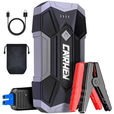 Immagine prodotto di Powerbank Starthilfe 4500A per auto, booster con LED e 2 uscite USB