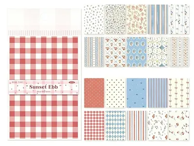 Produktbild von Set mit 30 Blatt Retro-Scrapbook-Papier für kreative Projekte
