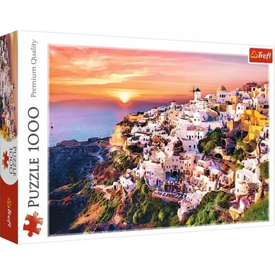 Produktbild von Sonnenuntergang über Santorini - Puzzle 1000 Teile