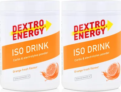 Produktbild von Isotonisches Getränkepulver von Dextro Energy Iso Orange Fresh 440g (2er Pack)