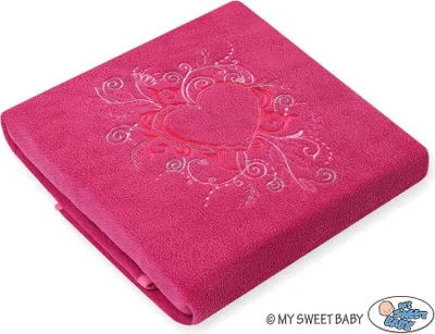 Produktbild von Babydecke, Fleecedecke - warm und weich, ideal für Kinderwagen oder Wiege, schickes Dunkelrosa