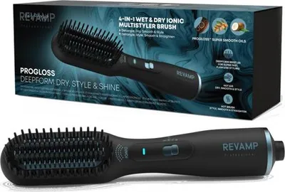 Immagine prodotto di REVAMP spazzola per capelli spazzole riscaldanti in Vetroceramica styler 2 in 1 forza secca