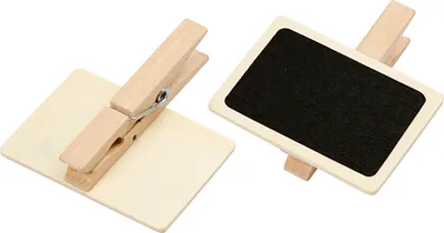 Produktbild von Creativ Company 562150, Holz, Schwarz, Holz, Einfarbig, 68 mm, 47 mm, 6 Stück(e)