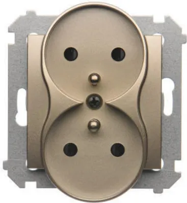 Zdjęcie produktu dla Kontakt-Simon DGZ2MZ.01/44, Złoto, Plastik, IP20, 250 V, 75 mm, 46 mm
