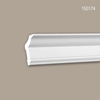Produktbild von PROFHOME 150174 Eckleiste aus Polyurethan Deckenleiste Stuckleiste 2 m